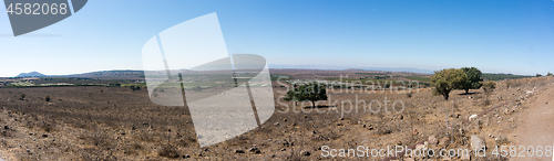 Image of Hiking on Golan Heights landscape 