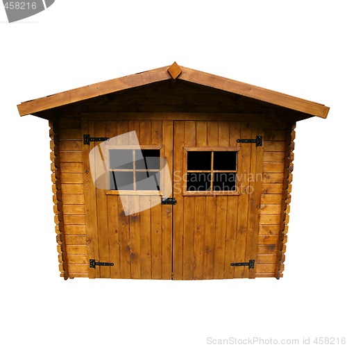 Image of Wooden Garden Shed (Isolated)