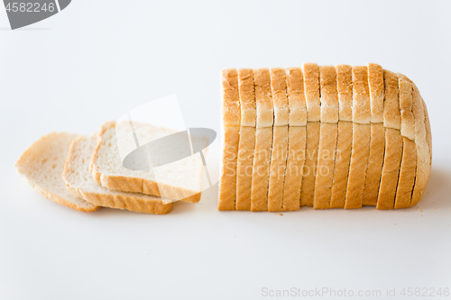 Image of close up of white toast bread