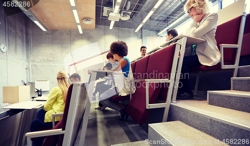 Image of group of international students on lecture