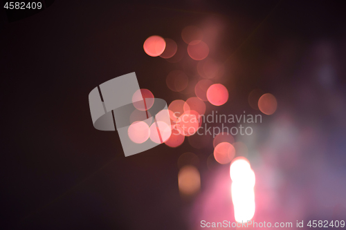 Image of Defocused festive lights. Can be used as background