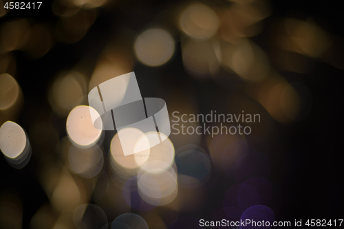 Image of Defocused festive lights. Can be used as background