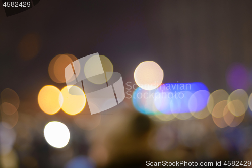 Image of Defocused festive lights. Can be used as background