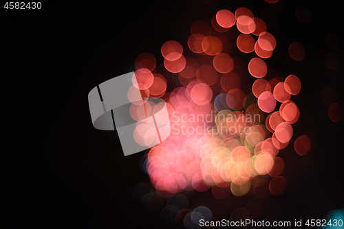 Image of Defocused festive lights. Can be used as background