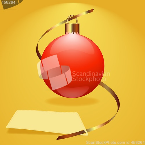 Image of Christmas red bauble