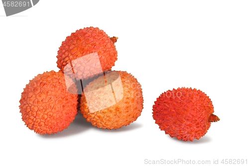 Image of Lychee fruits on white