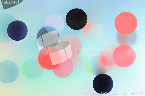 Image of Abstract Trendy Background With Colorful Balls And Bokeh 