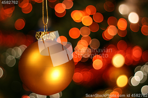 Image of Christmas decoration against blurred background