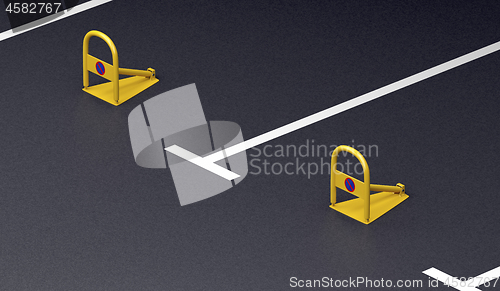 Image of Rows with private parking spaces