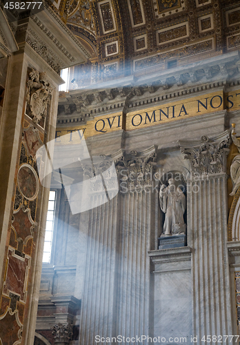 Image of In Saint Peters basilica in Vatican