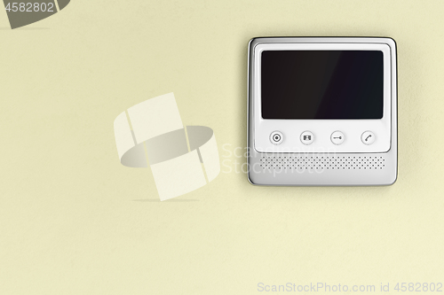 Image of Video intercom with blank screen