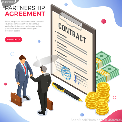 Image of Partnership, Handshake Business Mans, B2B