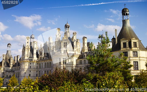 Image of Chateau de Chambord from the gardens