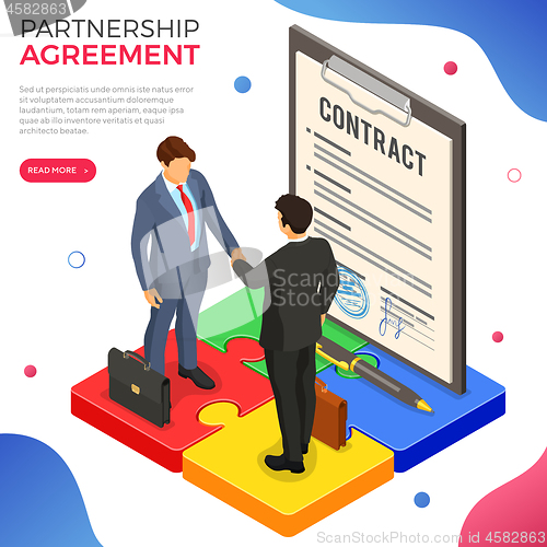 Image of Partnership, Handshake Business Mans, B2B