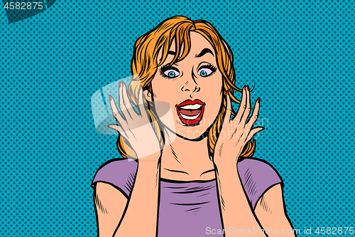 Image of oops pop art surprised woman