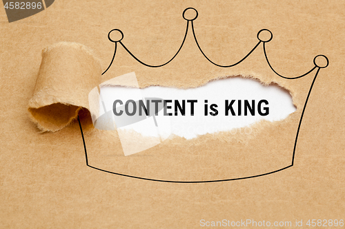 Image of Content Is King Crown Paper Concept