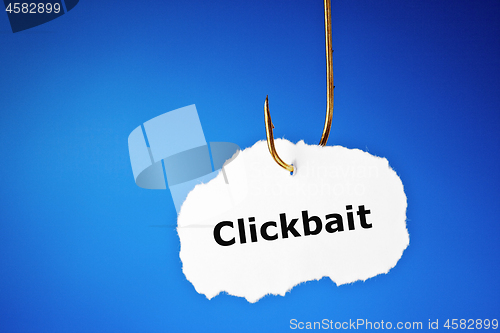 Image of Clickbait Fishing Hook Concept