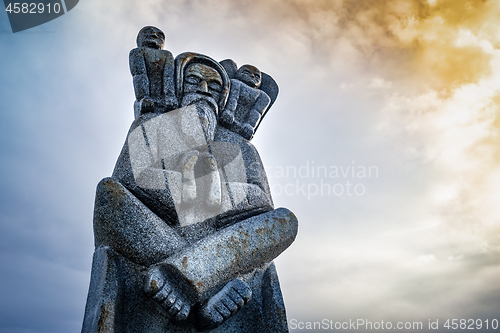 Image of Ernog - Ernoc statue in Brittany Valley of the Saints