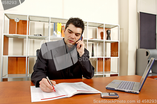 Image of business man in office