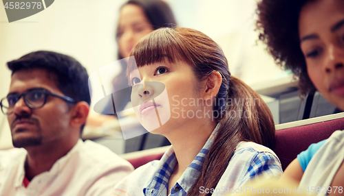 Image of group of international students at lecture