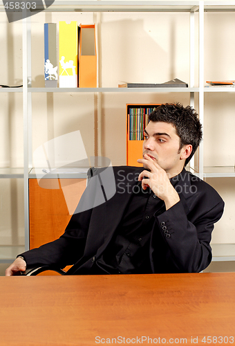 Image of business man in office