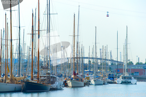 Image of Port Well marina. Barcelona, Spain