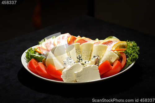 Image of prosciutto ham and cheese salad