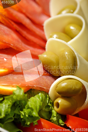 Image of prosciutto ham and cheese salad