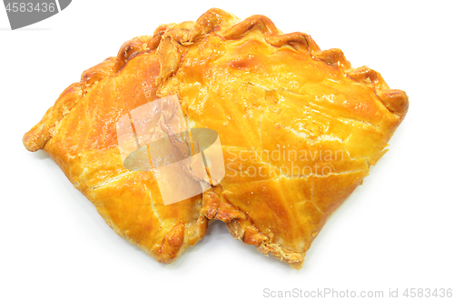 Image of Baked kaya puff pastry isolated