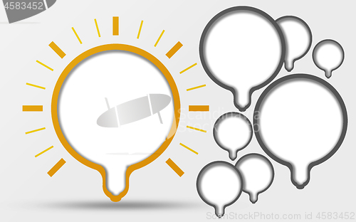 Image of Business ideas with light bulbs
