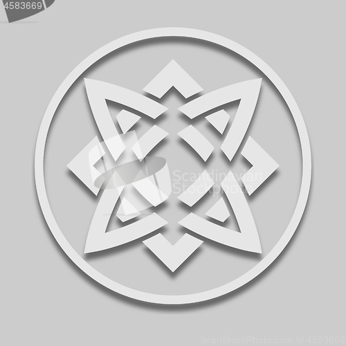 Image of Icon Slavic sign Svarog square