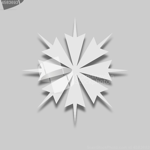 Image of Snowflake icon in bright style