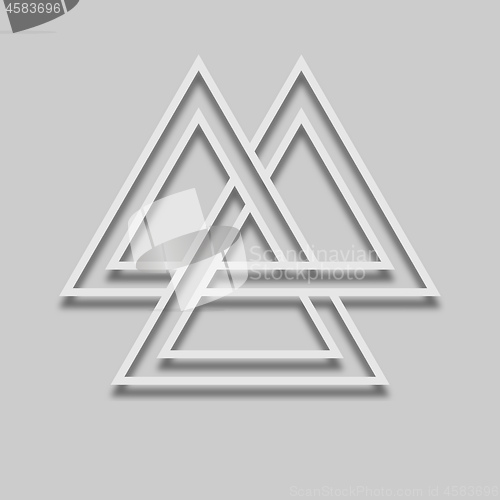 Image of Valknut Viking Time Symbol