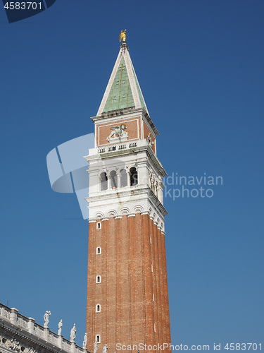 Image of St Mark campanile in Venice