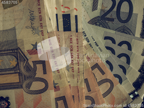 Image of Vintage Fifty and Twenty Euro notes