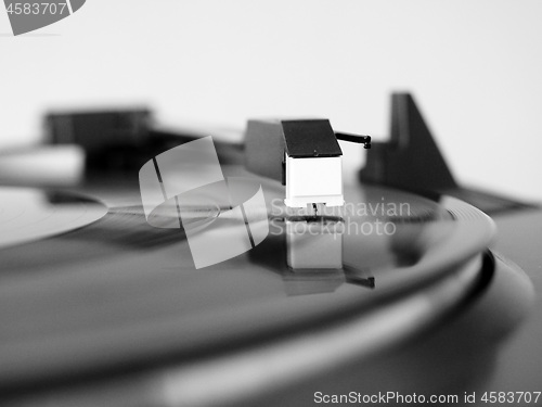 Image of Vinyl record spinning