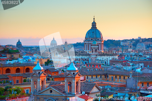 Image of Rome at twilight, Italy