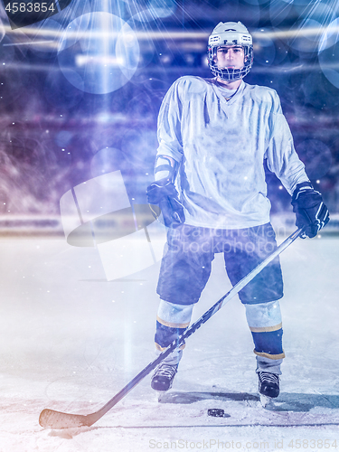 Image of hockey player portrait