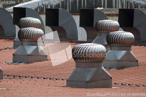 Image of Ventilators on a roof