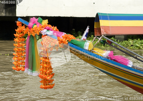 Image of Bow of boat in Thailand