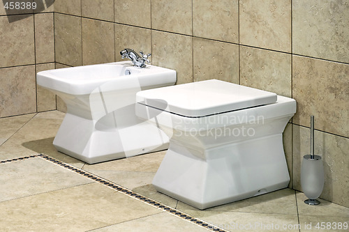 Image of Toilet and bidet