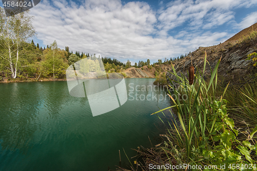 Image of Blue lake in Altai