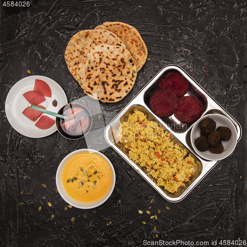 Image of Vegetarian food set