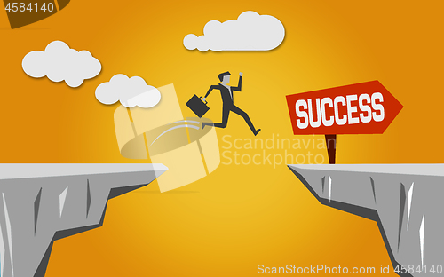 Image of Jump over the bridge for success