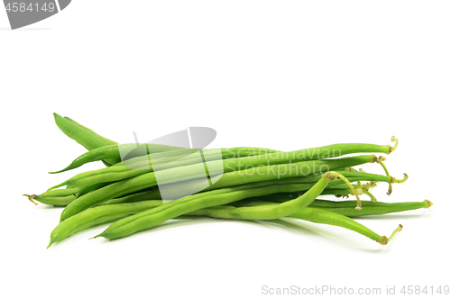 Image of Pile of raw green baby fine beans
