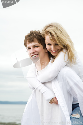 Image of Caucasian couple in love