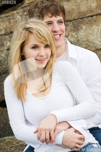 Image of Caucasian couple in love