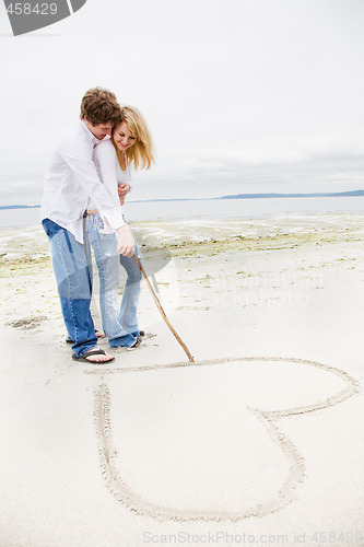 Image of Caucasian couple in love