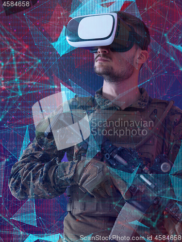 Image of soldier virtual reality neural network