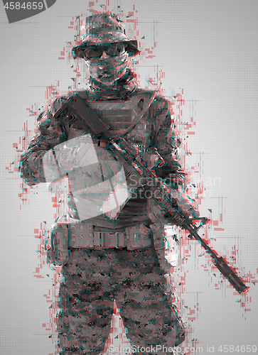 Image of soldier glitch